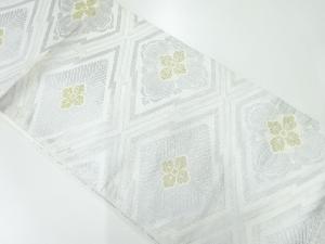 アンティーク　松皮菱に松・花模様織出し袋帯（材料）
